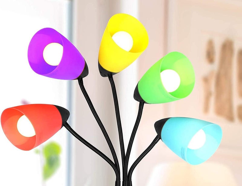 OTTOSEA Store 2 Pack Plastic Lampshade, 5.7 inch High, 4.1 inch Diameter, 1.65 inch Fitter, Replacement Plastic Lamp Shade for LED Floor Lamp[Blue] - Image 4